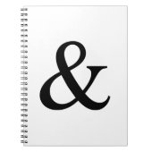 Zeichen und Zeichen von Ampersand Notizblock (Vorderseite)