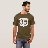 Zeichen US-Weg-35 T-Shirt (Vorne ganz)