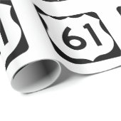 Zeichen US-Weg-61 Geschenkpapier (Rolleneckpunkt)