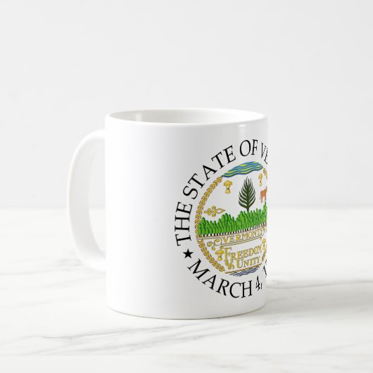 Zeichen Vermont Kaffeetasse (Vorderseite Links)