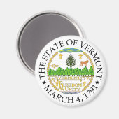 Zeichen Vermont Magnet (Vorderseite/Rückseite)