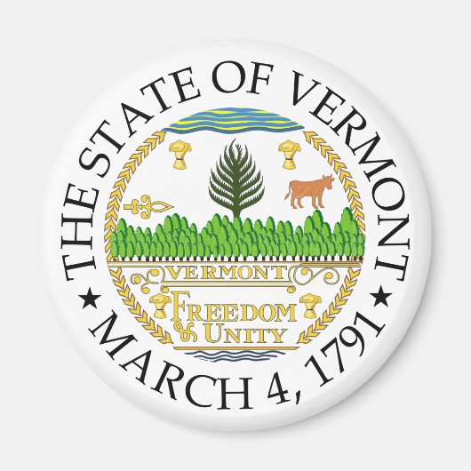 Zeichen Vermont Magnet (Vorne)