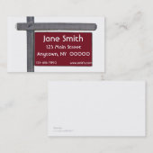 Zeichen-Visitenkarte Visitenkarte (Vorne/Hinten)