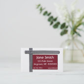 Zeichen-Visitenkarte Visitenkarte (Stehend Vorderseite)