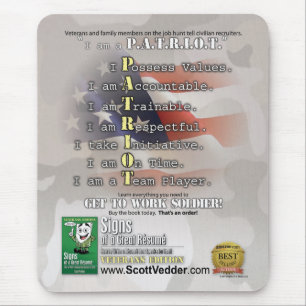 Zeichen von einem großen Résumé: Veteranen-Ausg Mousepad