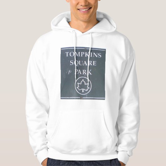 Zeichen von Tompkins quadratischem Park New York Hoodie (Vorderseite)