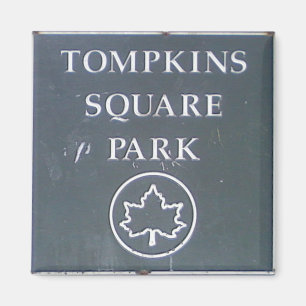 Zeichen von Tompkins quadratischem Park New York Magnet