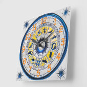 Zeichen-Wanduhr Quadratische Wanduhr (Winkel)
