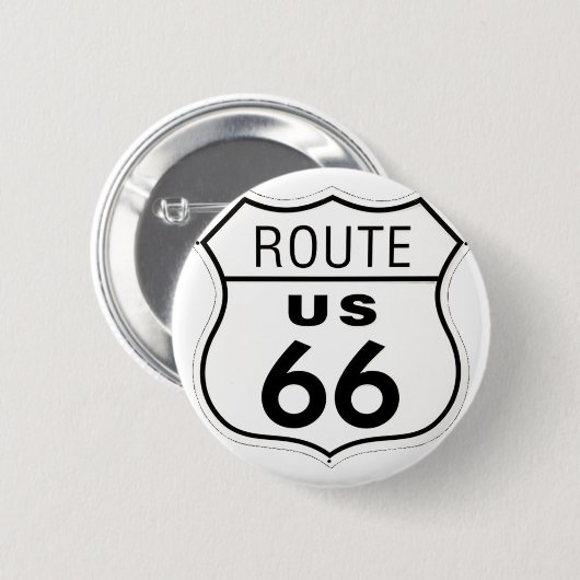 Zeichen - Weg 66 Button (Vorne & Hinten)