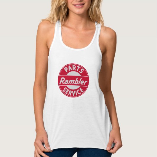 Zeichenbehälterspitze der Rambler-Teile und des Tank Top (Vorderseite)