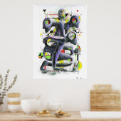 Zeichenbild Poster (Küche)