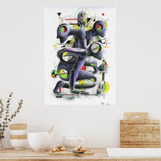 Zeichenbild Poster (Küche)