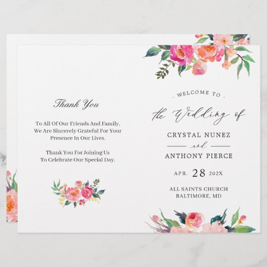 ZEICHENBLOOMS-Blumenstrauß (Vorne/Hinten)