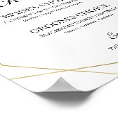 Zeichencocktails Blumengeometrie Poster (Ecke)