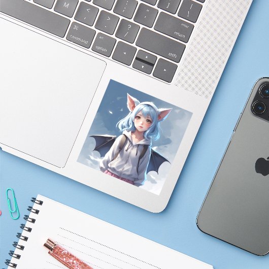 Zeichendesign#4 Aufkleber (Laptop mit iPhone)