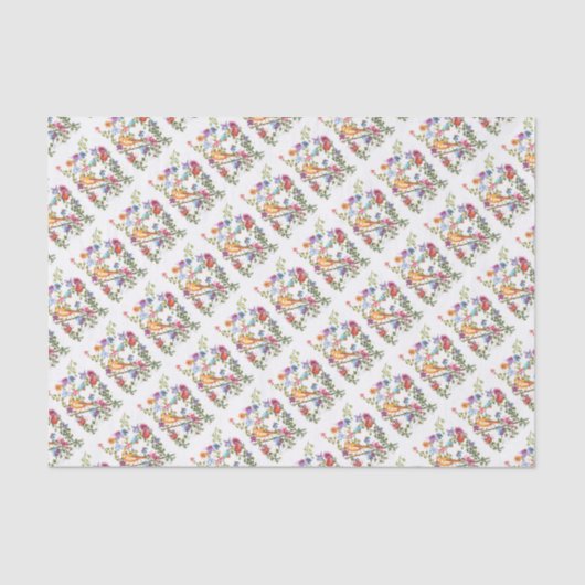 ZEICHENDRUCKEN GELBE BIRD SEIDENPAPIER (Vorderseite)