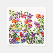 ZEICHENDRUCKER BIRD BATH PAPIERNAPKINS SERVIETTE (Vorderseite)