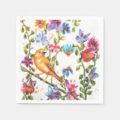 ZEICHENDRUCKER GLEICHZEITIGE BIRD PAPIERNAPKINE SERVIETTE (Vorderseite)