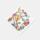 ZEICHENDRUCKER GLEICHZEITIGE BIRD PAPIERNAPKINE SERVIETTE (Ecke)