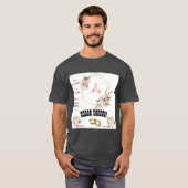 Zeichenfarbbild für das Hochsetzen von Holzkohle T-Shirt (Vorne ganz)