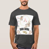 Zeichenfarbbild für das Hochsetzen von Holzkohle T-Shirt (Vorderseite)