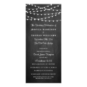 Zeichenfolgen auf Chalkboard-Hochzeitsprogramm Werbekarte (Vorne)