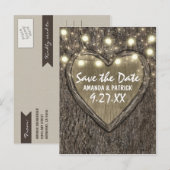 Zeichenfolgen mit gehauchter Eiche speichern die D Ankündigungspostkarte (Vorne/Hinten)