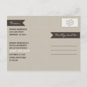 Zeichenfolgen mit gehauchter Eiche speichern die D Ankündigungspostkarte (Rückseite)