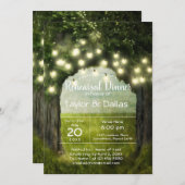 Zeichenfolgen | Moss | Rustikale Vintage Probe Einladung (Vorne/Hinten)