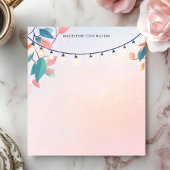 Zeichenfolgen und Blätter Personalisierter Name Pa Notizblock