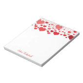 Zeichenfolgen-Valentine Notepad Notizblock (Rotiert)