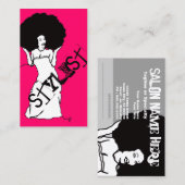 Zeichenkette am Salon (Terminkarte) Terminkarte (Vorne/Hinten)