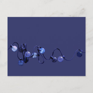 Zeichenkette der blauen Postkarte