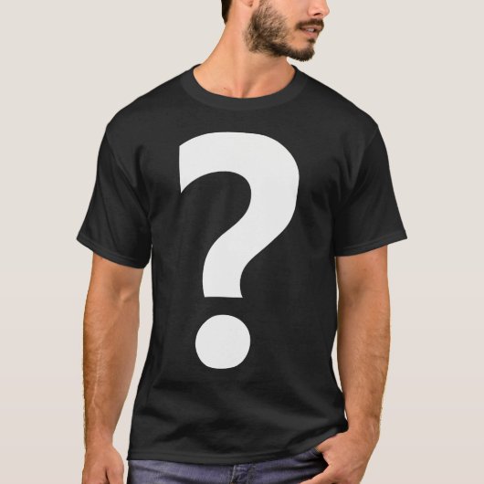 Zeichenkette für Interpunktionsfrage T-Shirt (Vorderseite)