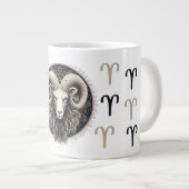 Zeichenkette für markante Bereiche Jumbo-Tasse (Vorderseite Rechts)