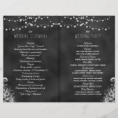 Zeichenkette schwarzer Halbpension Hochzeitsprogra (Rückseite)