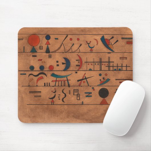 Zeichenketten, 1931 von Wassily Kandinsky Mousepad (Mit Mouse)