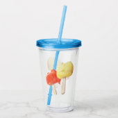 Zeichenketten Acryltrinkbecher (Rückseite)