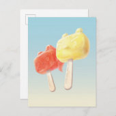 Zeichenketten Ankündigungspostkarte (Vorne/Hinten)