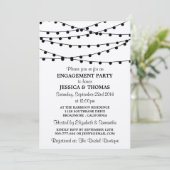 Zeichenketten auf die Rustikalkraft-Engagement-Par Einladung (Stehend Vorderseite)