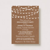 Zeichenketten auf die Rustikalkraft-Engagement-Par Einladung