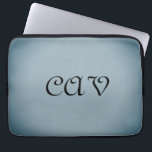 Zeichenketten-Backpack Laptopschutzhülle<br><div class="desc">Dieses schöne,  blau-graue Laptop-Gehäuse behalte Ihren Laptop stilvoll. Es kann auch personalisiert sein,  es zu einem eigenen Laptopcase zu machen.</div>