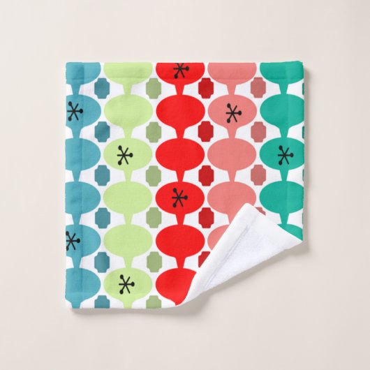 Zeichenketten Badhandtuch Set (Waschlappen)