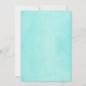 Zeichenketten-blaue Verbindungsparty Einladung (Rückseite)