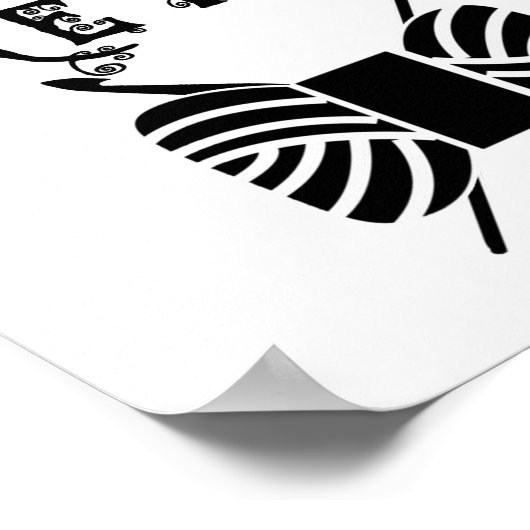 Zeichenketten Hübsch machen - Garne und Handwerksk Poster (Ecke)