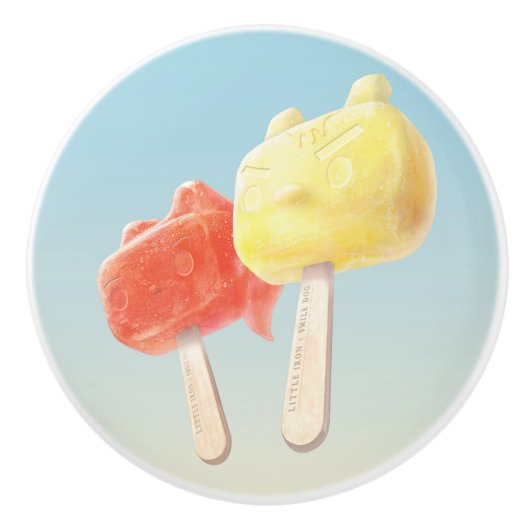 Zeichenketten Keramikknauf (Vorderseite)