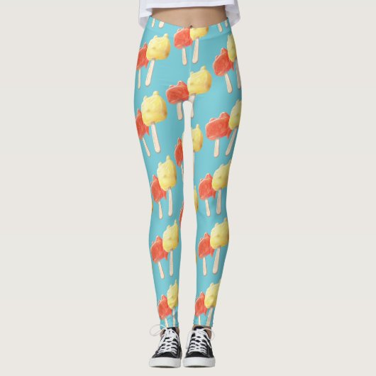 Zeichenketten Leggings (Vorderseite)