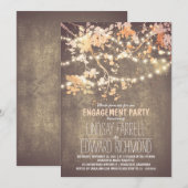 Zeichenketten-niedliche und extravagante Verbindun Einladung (Vorne/Hinten)