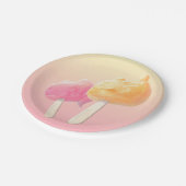 Zeichenketten Pappteller (Schrägansicht)