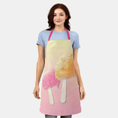 Zeichenketten Schürze (Getragen)